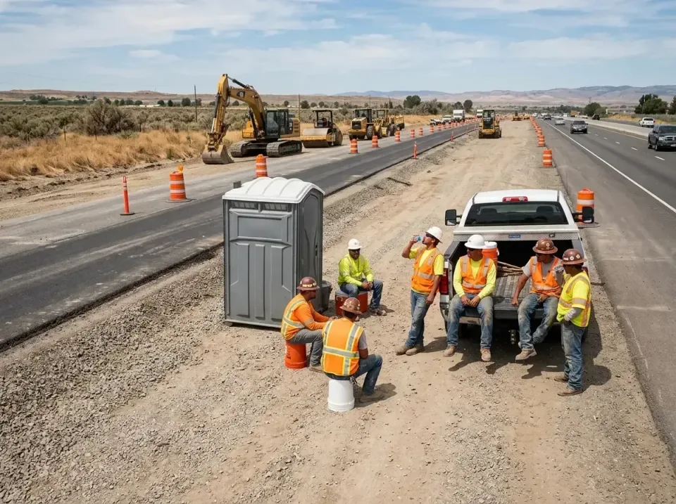 highway-road-construction-crew-007 — frequently asked questions, Porta Potty and Restroom Rentals in Junction City, OR